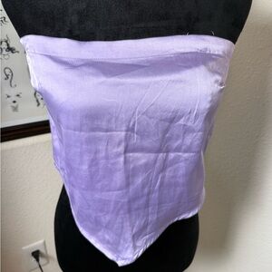Hollister Light Purple‎ Satin Tube Top
